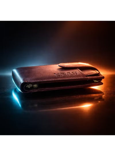 Premium Leather Wallet for Men – Bi-Fold Card Hol... Generic